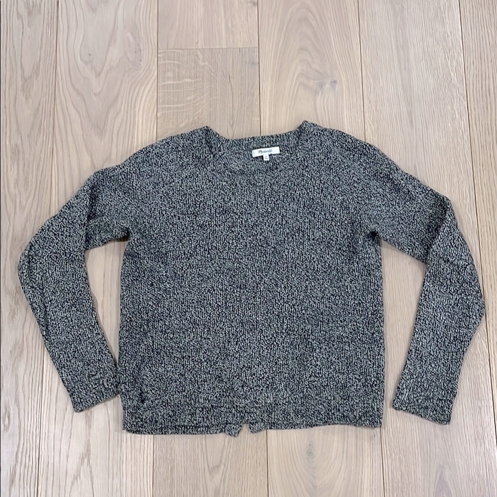 Madewell Women's Black and White Sweater Size Small